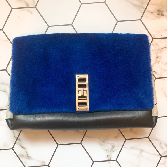Proenza Schouler Calf hair PS Elliot Clutch - Picture 2 of 6